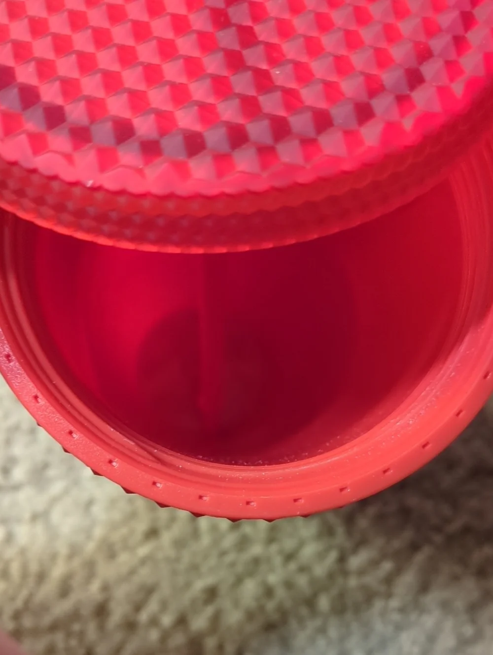 Starbucks Red Textured Reusable Tumbler with Straw